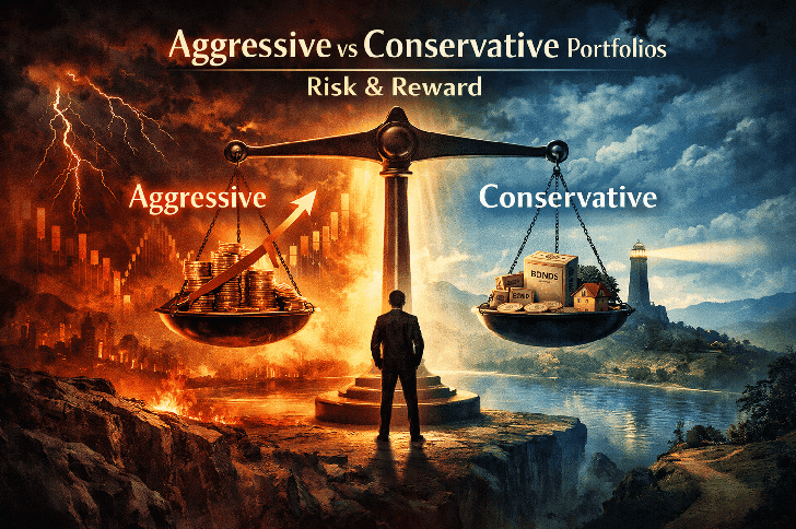 Aggressive vs Conservative Portfolios: Risk, Returns and Real Examples